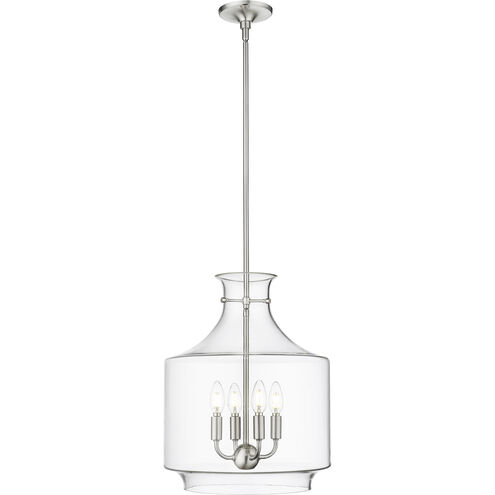 Mahannah 4 Light 15 inch Brushed Nickel Indoor Pendant Ceiling Light